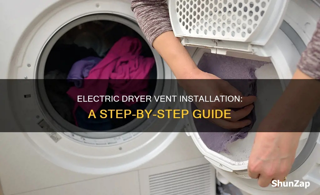 how to hook up electric dryer vent