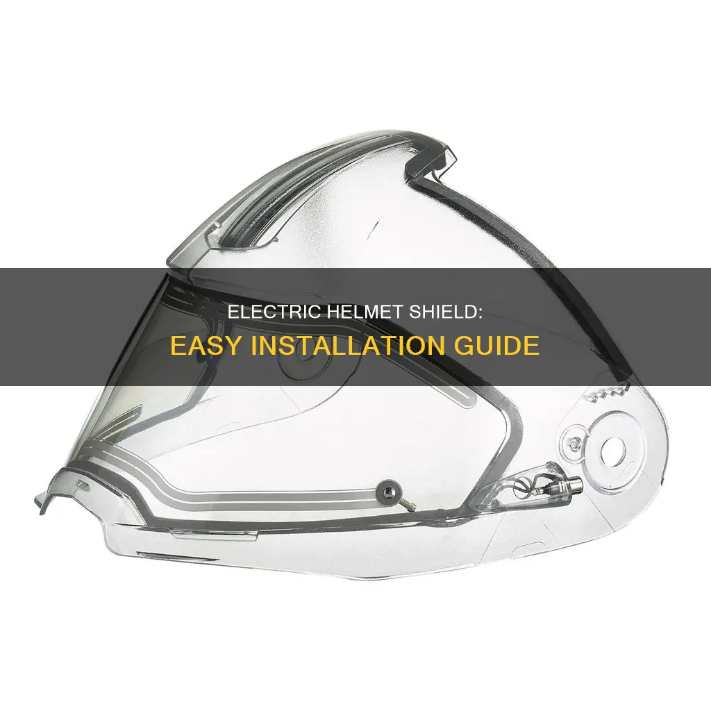 how to hook up electric helmet shield