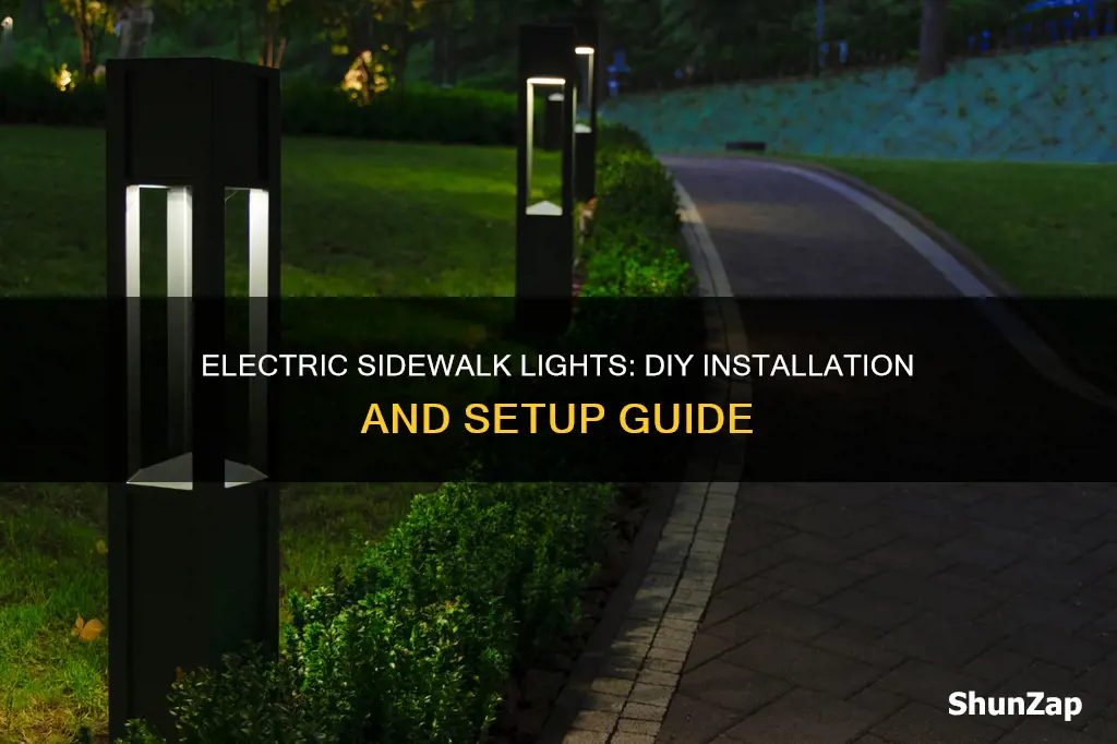 how to hook up electric sidewalk lights