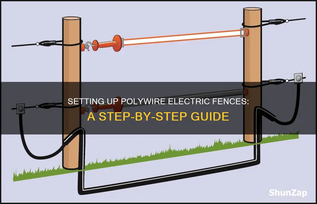 how to hook up polywire electric fence