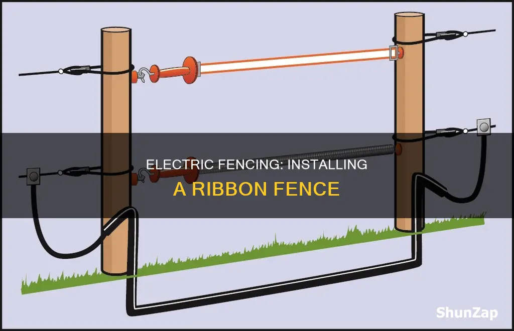 how to hook up ribbon electric fence