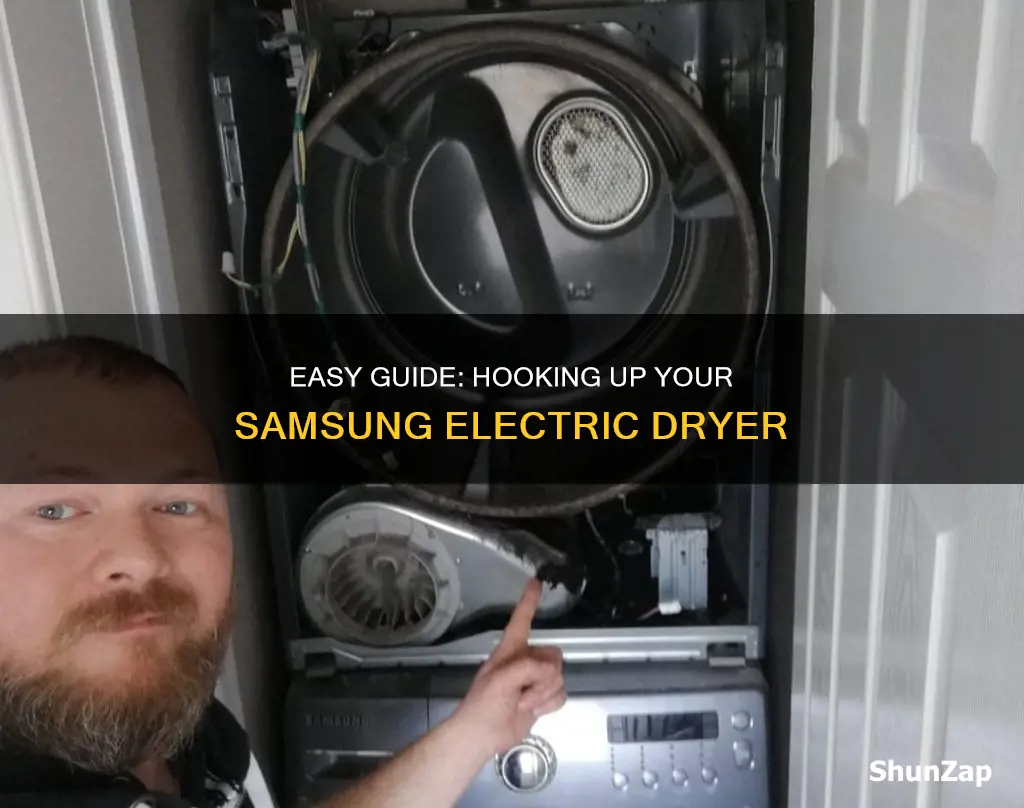how to hook up samsung electric dryer