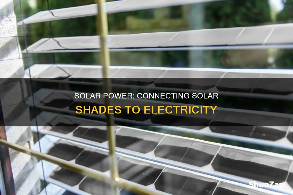 how to hook upsolar shades to electricity