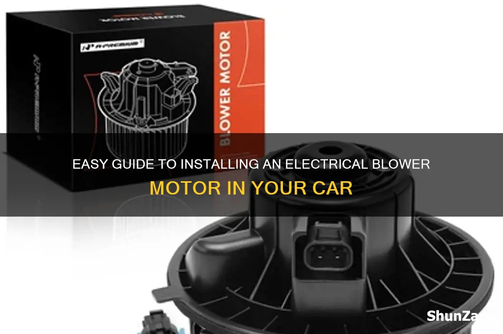 how to hookup a electrical blower motor on my car