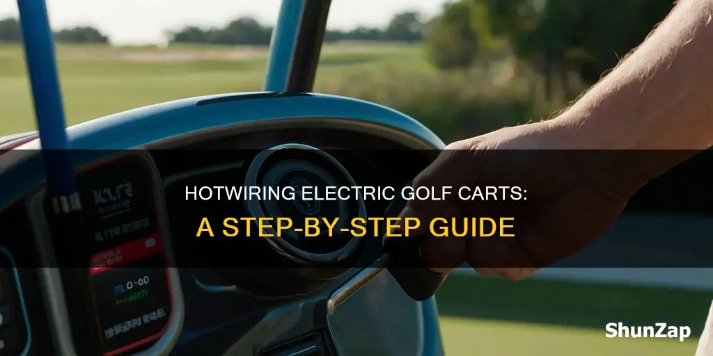 how to hotwire a electric golf cart