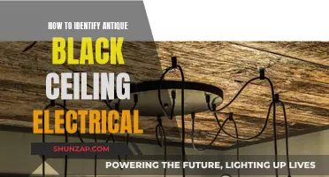Spotting Antique Black Ceiling Electrical: A Guide