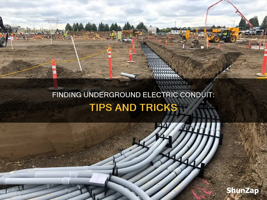 how to identify electric conduit in ground