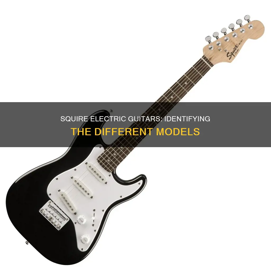 how to identify various squire electric guitars