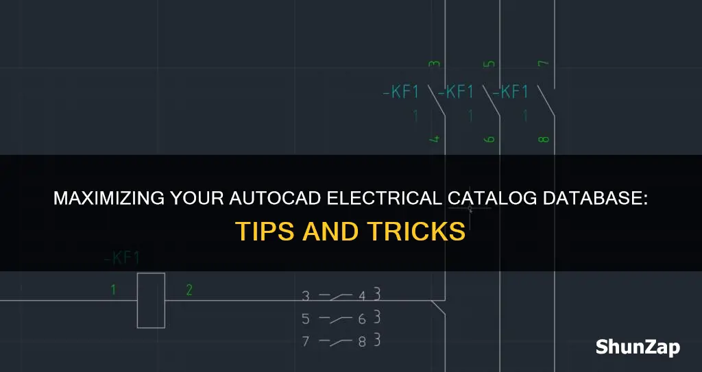 how to increase catalog database autocad electrical
