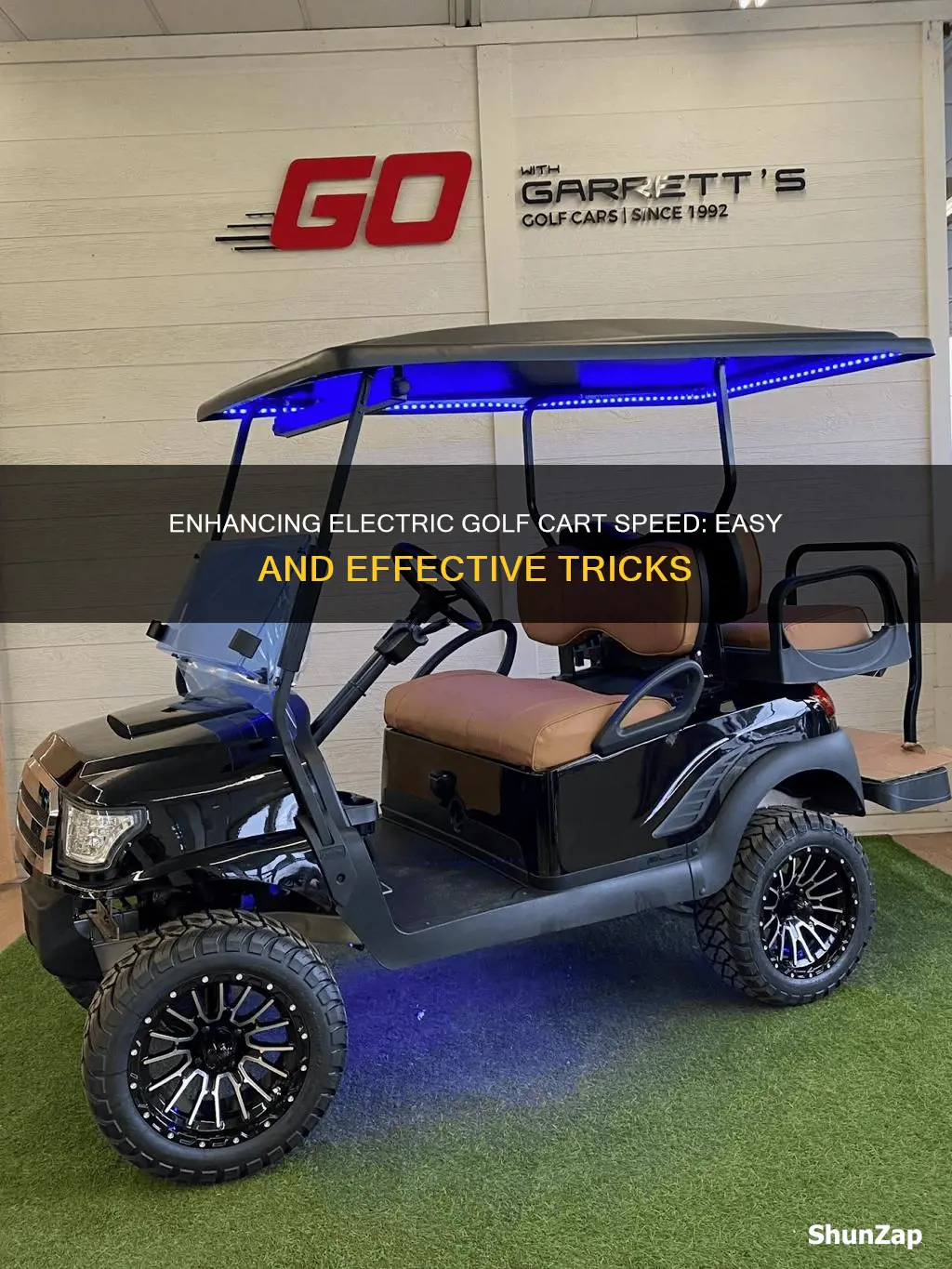 how to increase electric golf cart speed