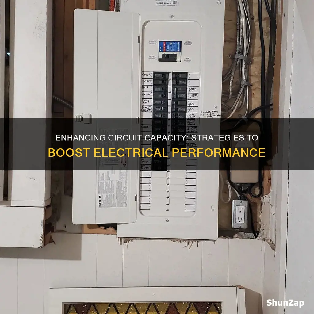how to increase electrical capacity of circuit