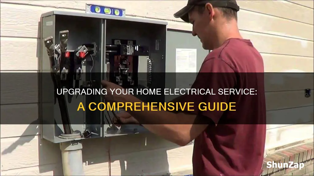 how to increase electrical service to house
