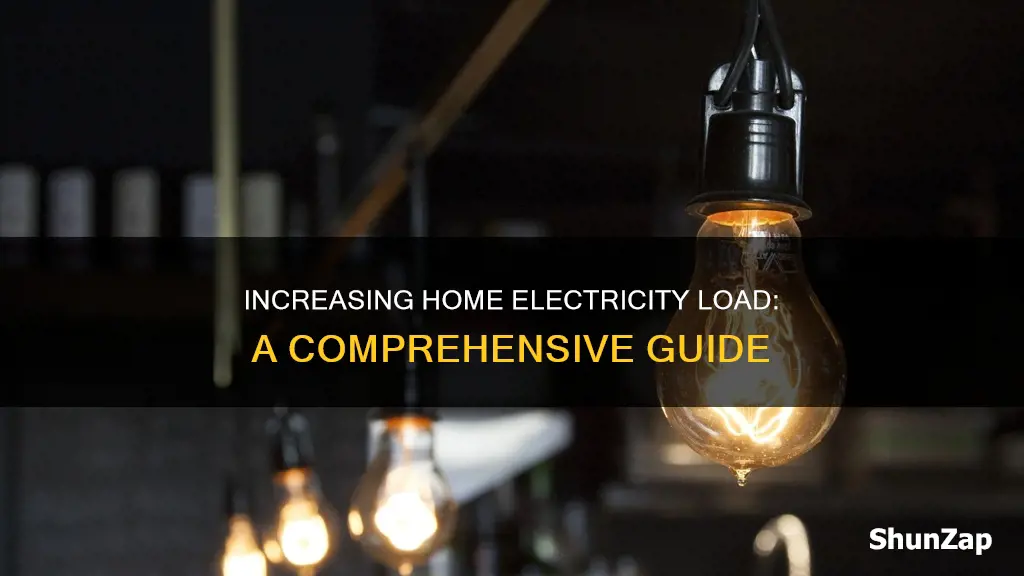 how to increase electricity load at home