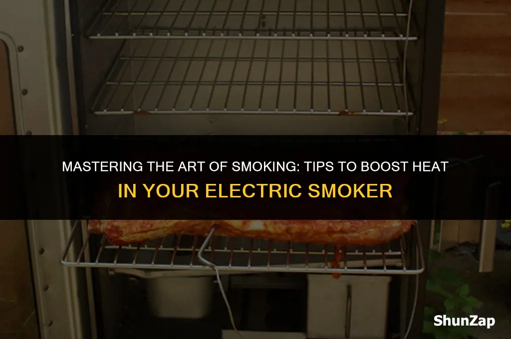 how to increase heat in electric smoker
