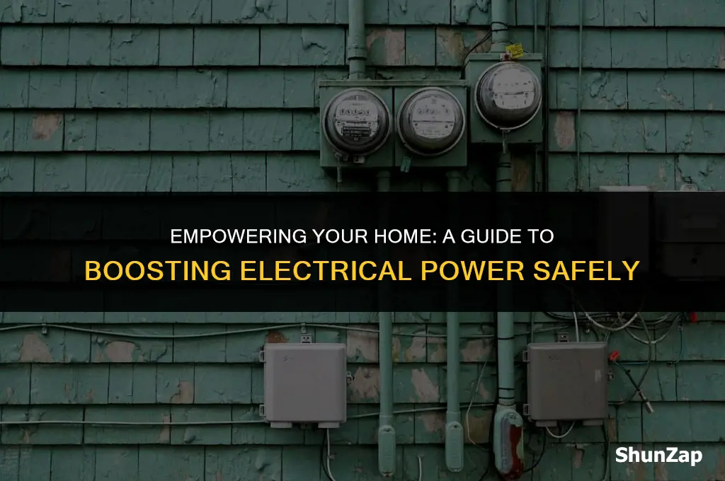 how to increase power using electricity
