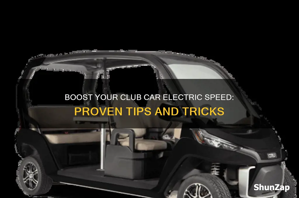 how to increase speed on club car electric