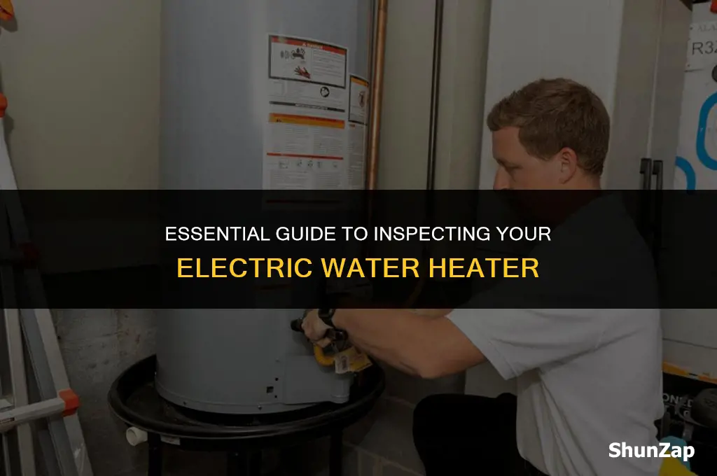 how to inspect an electric water heater