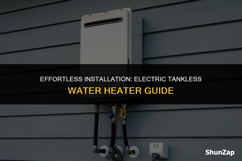 how to instal a electric tankless water heater