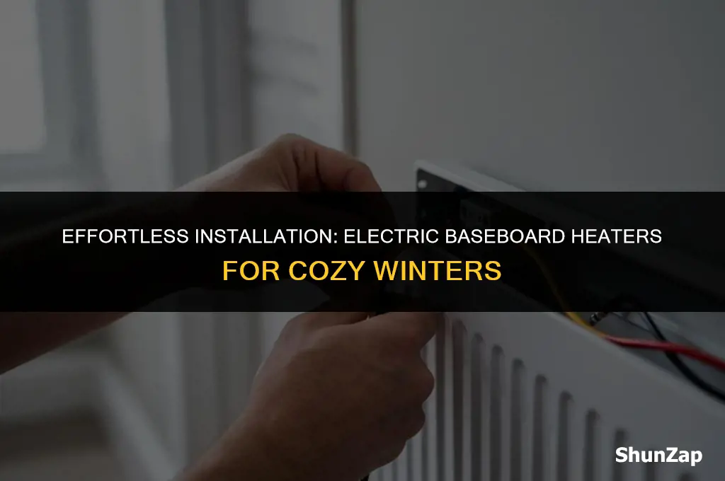 how to instal electric baseboard heater