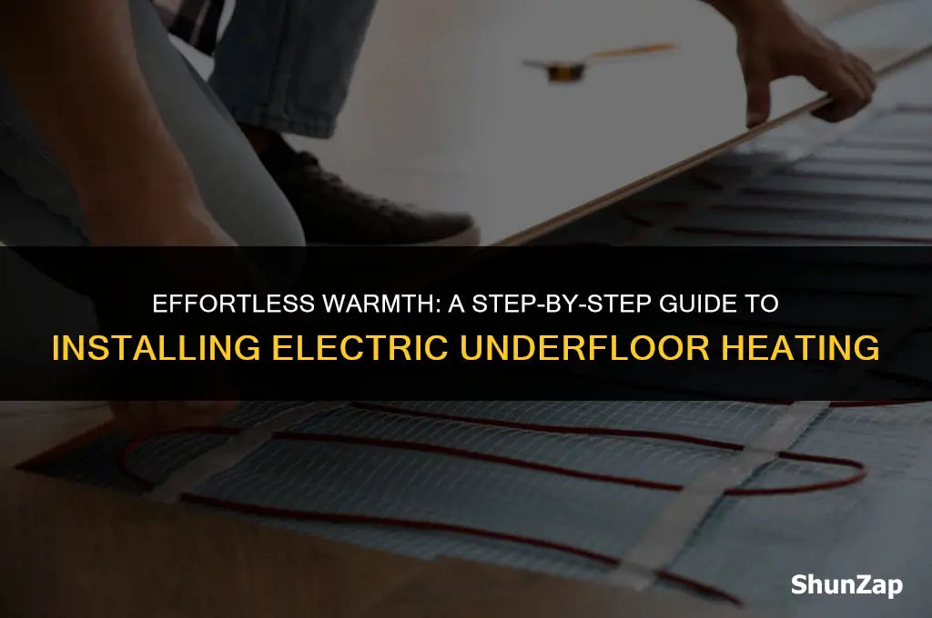 how to instal underfloor heating electric