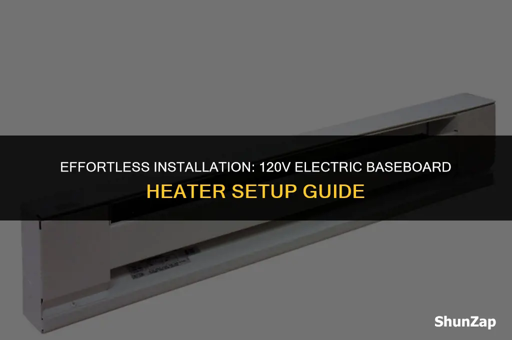 how to install 120v electric baseboard heater