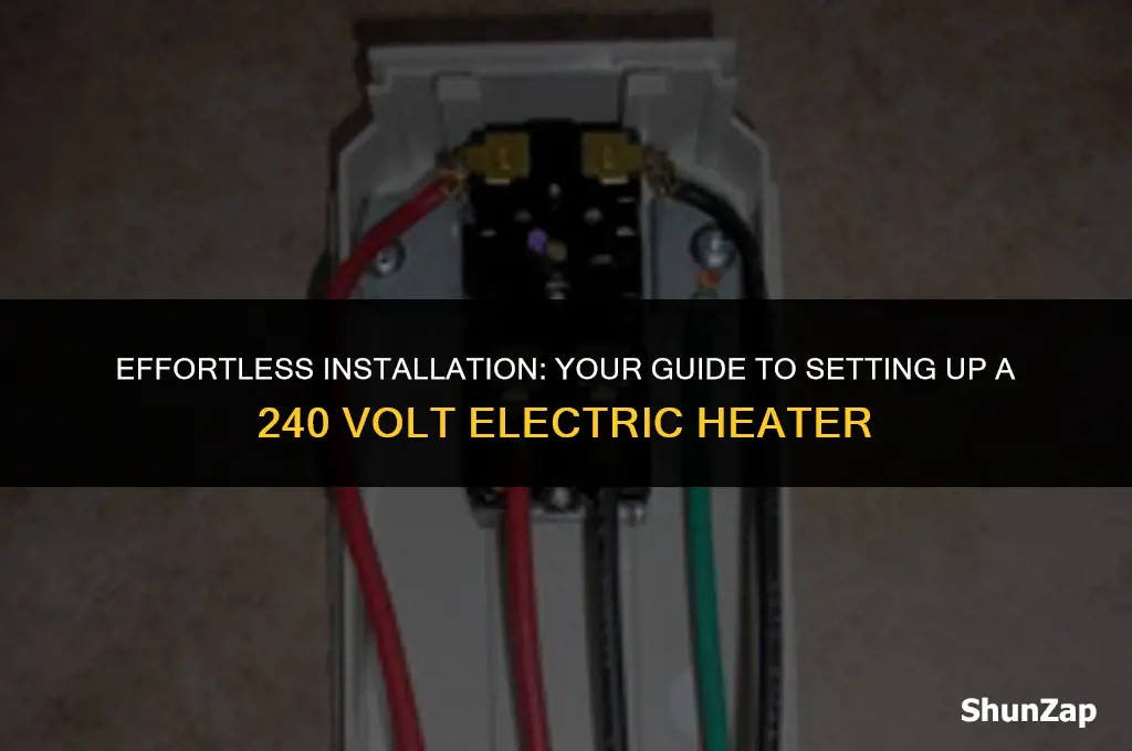 how to install 240 volt electric heater