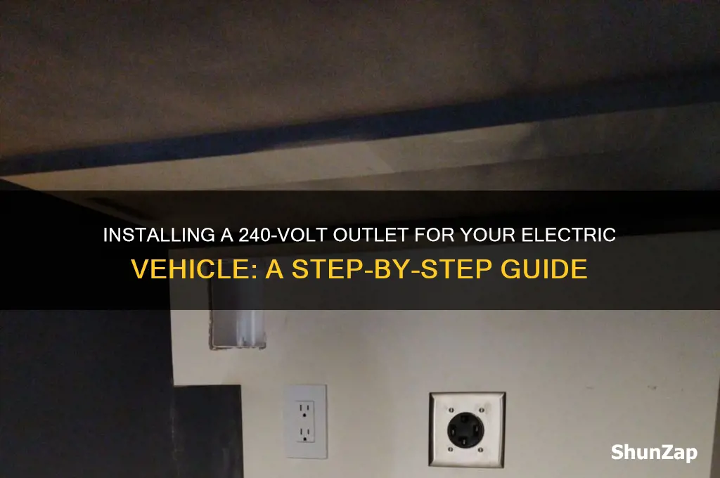 how to install 240-volt outlet for electric car