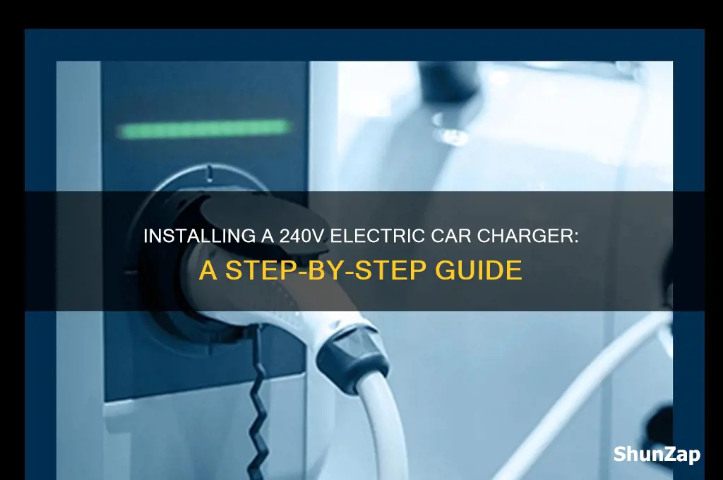 how to install 240v charger for electric car