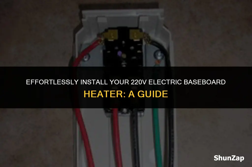 how to install a 220v electric baseboard heater