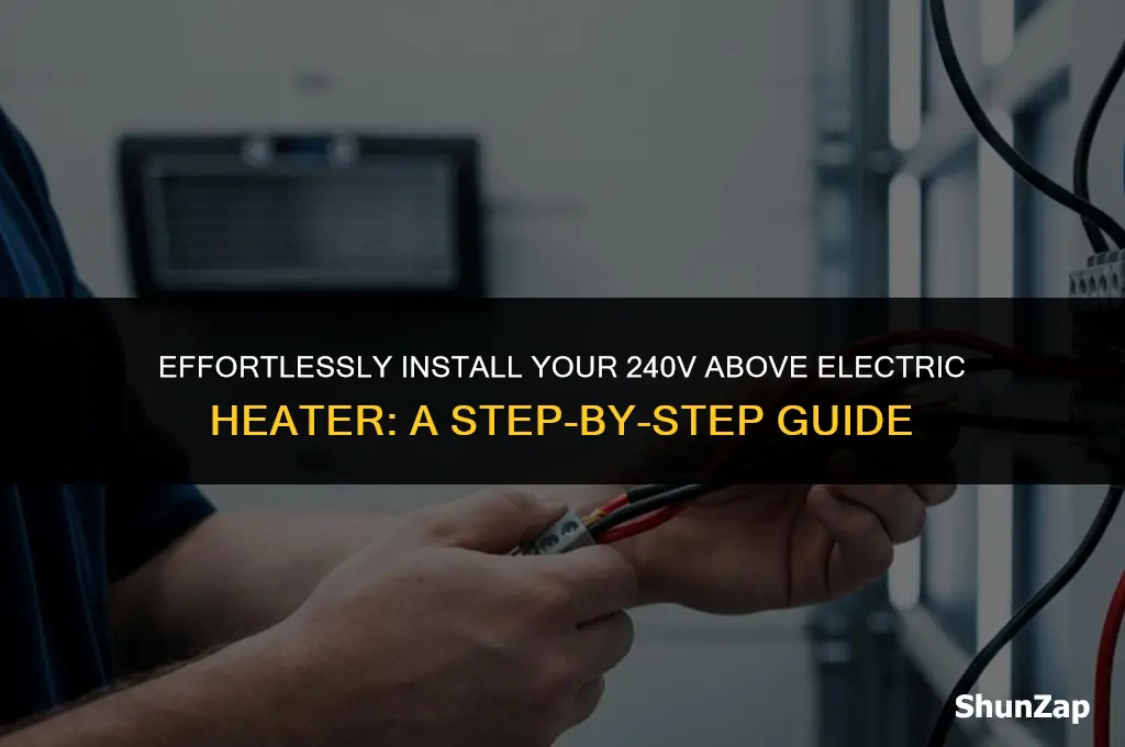 how to install a 240v above electric heater