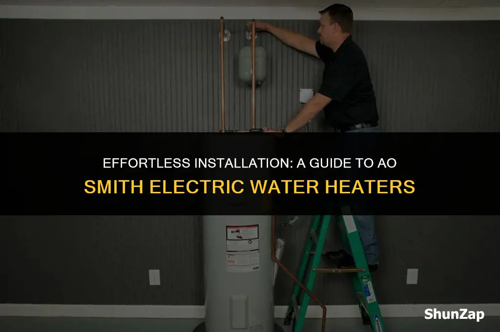 how to install a ao smith electric water heater