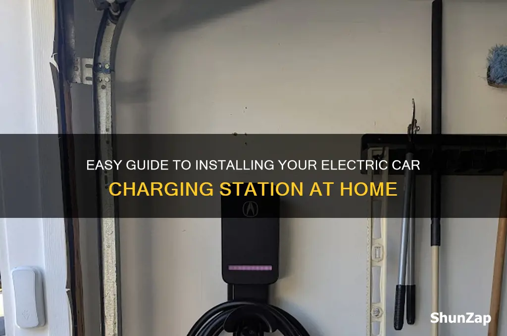 how to install a charging station for electric car