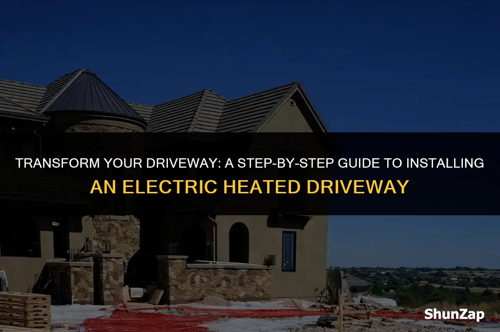 how to install a electric heated driveway
