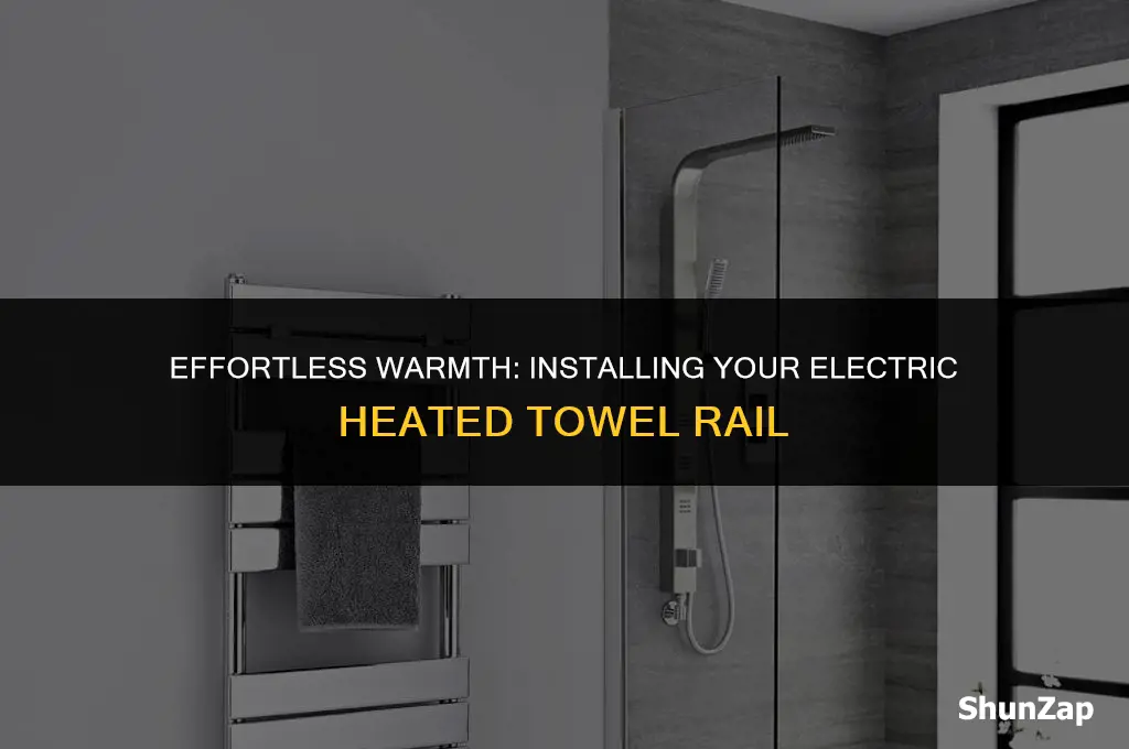 how to install a electric heated towel rail