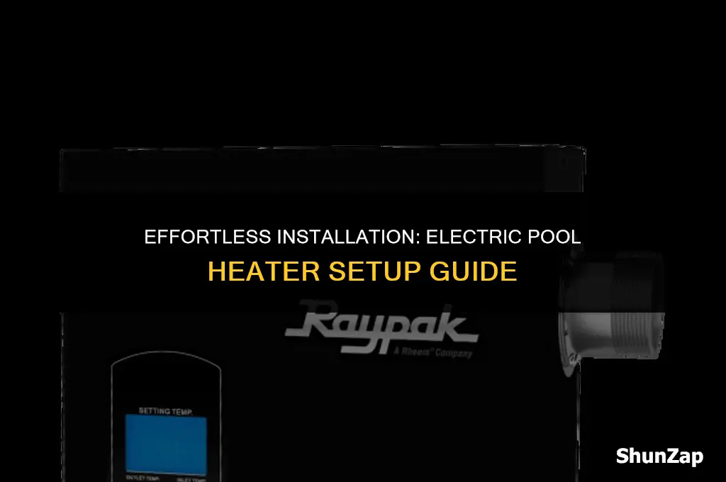 how to install a electric pool heater