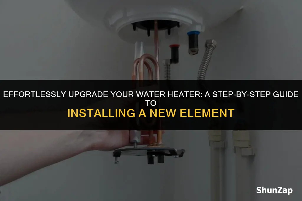 how to install a electric water heater element