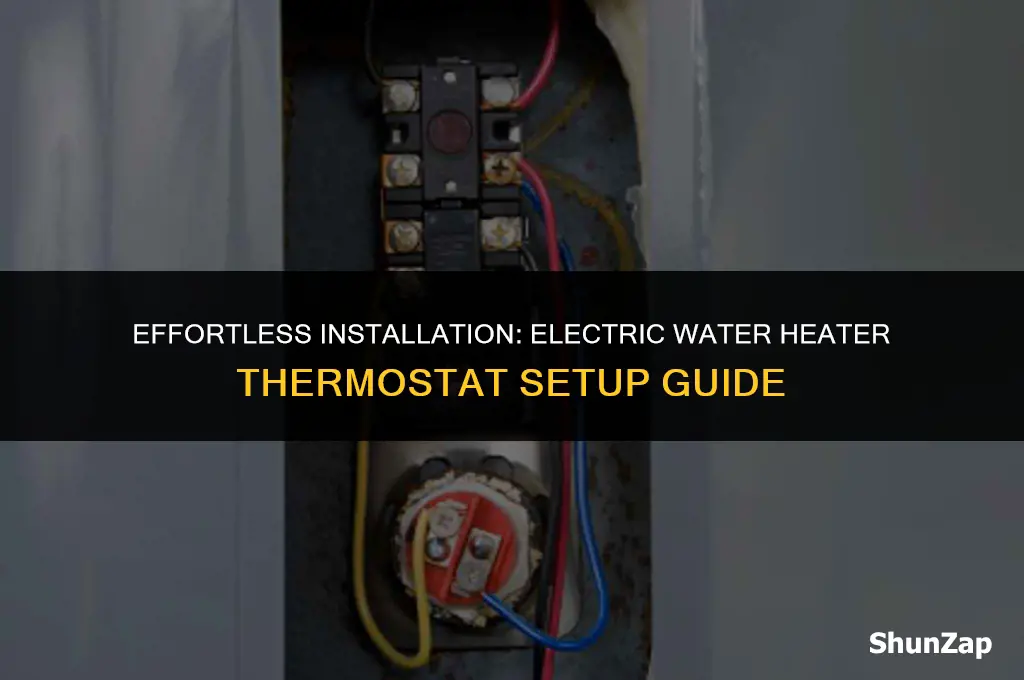 how to install a electric water heater thermostat
