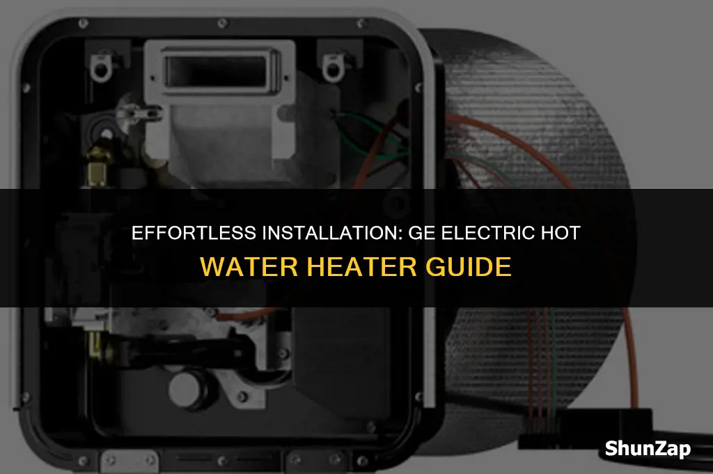 how to install a ge electric hot water heater