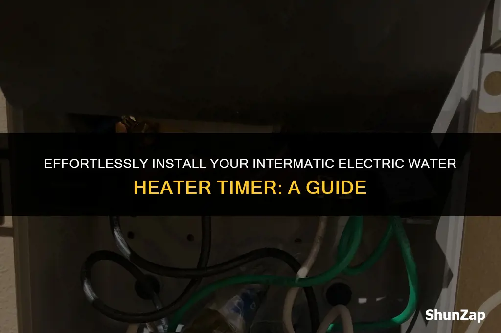 how to install a intermatic electric water heater timer