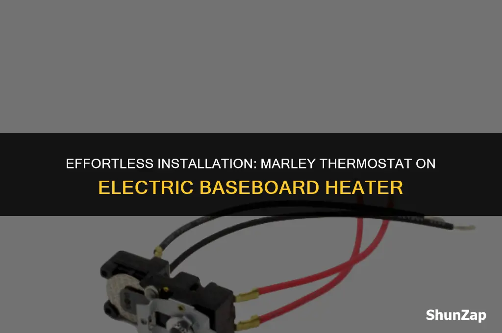 how to install a marley thermostate on electric baseboard heater