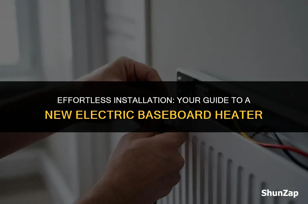 how to install a new electric baseboard heater