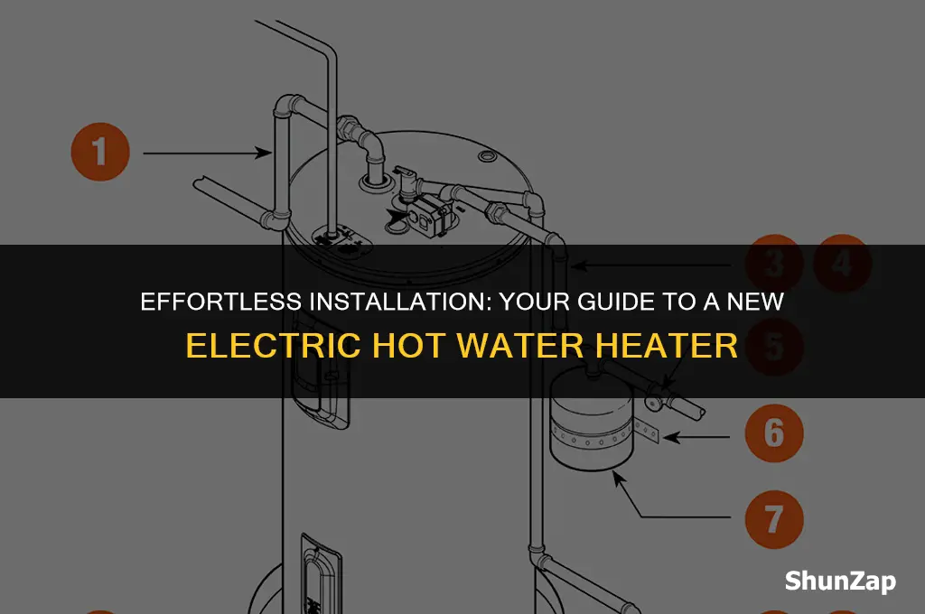 how to install a new electric hot water heater