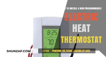 Effortless Comfort: Installing Your Non-Programmable Electric Heat Thermostat