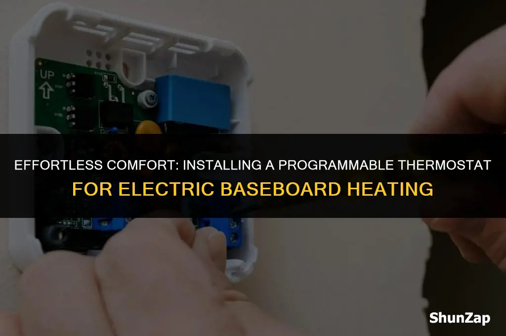 how to install a programmable thermostat for electric baseboard heat