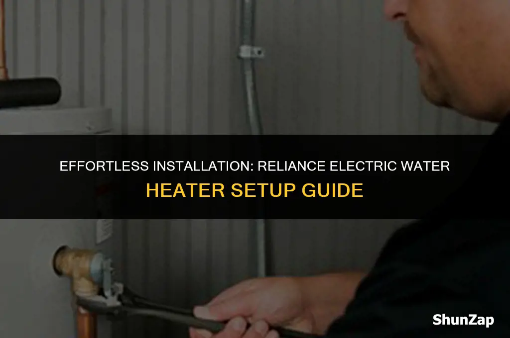 how to install a reliance electric water heater