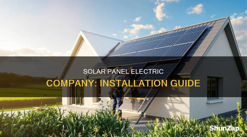 how to install a solar panel electric company
