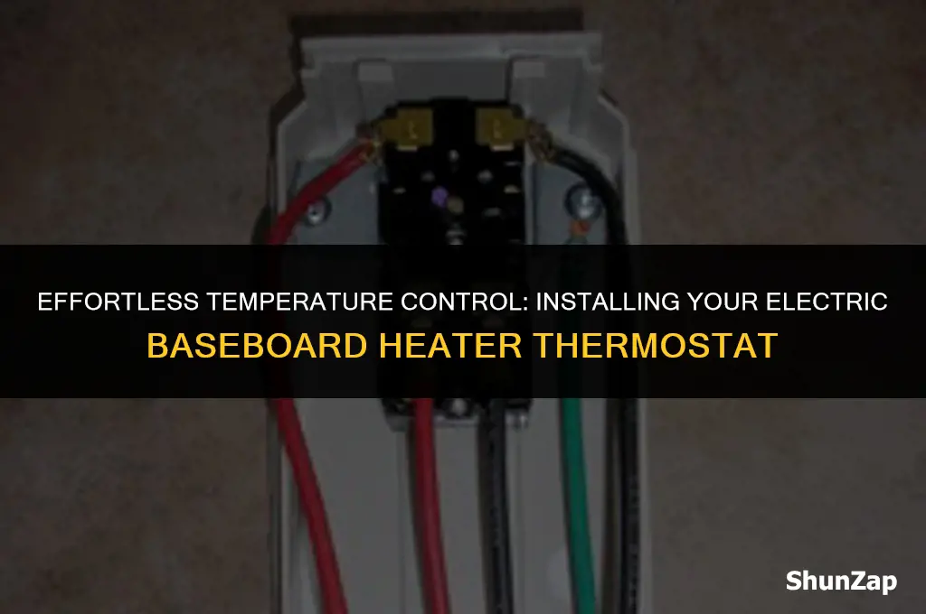 how to install a thermostat for electric baseboard heater