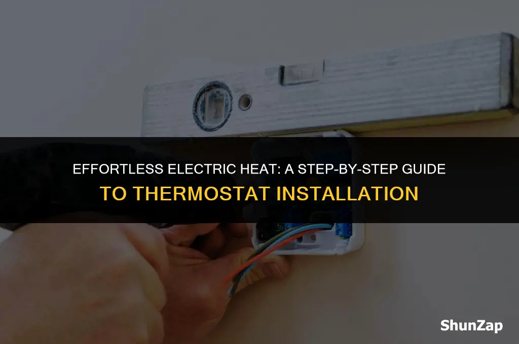 how to install a thermostat for electric heat