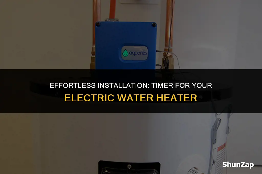 how to install a timer on electric water heater