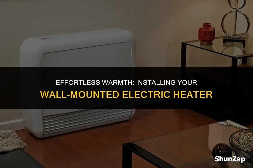 how to install a wall mounted electric heater